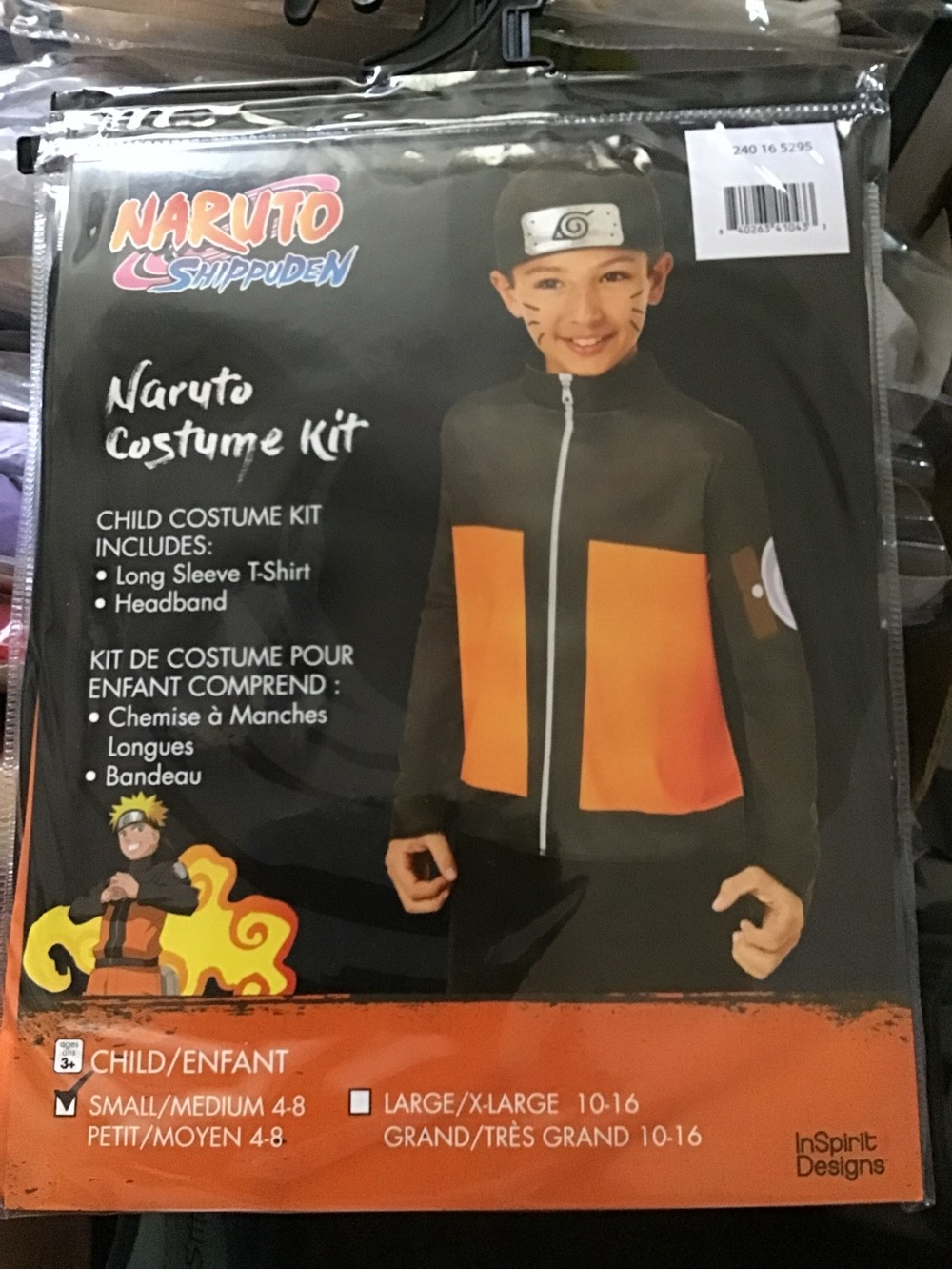 Naruto Shippuden Naruto child costume size 4-8-New